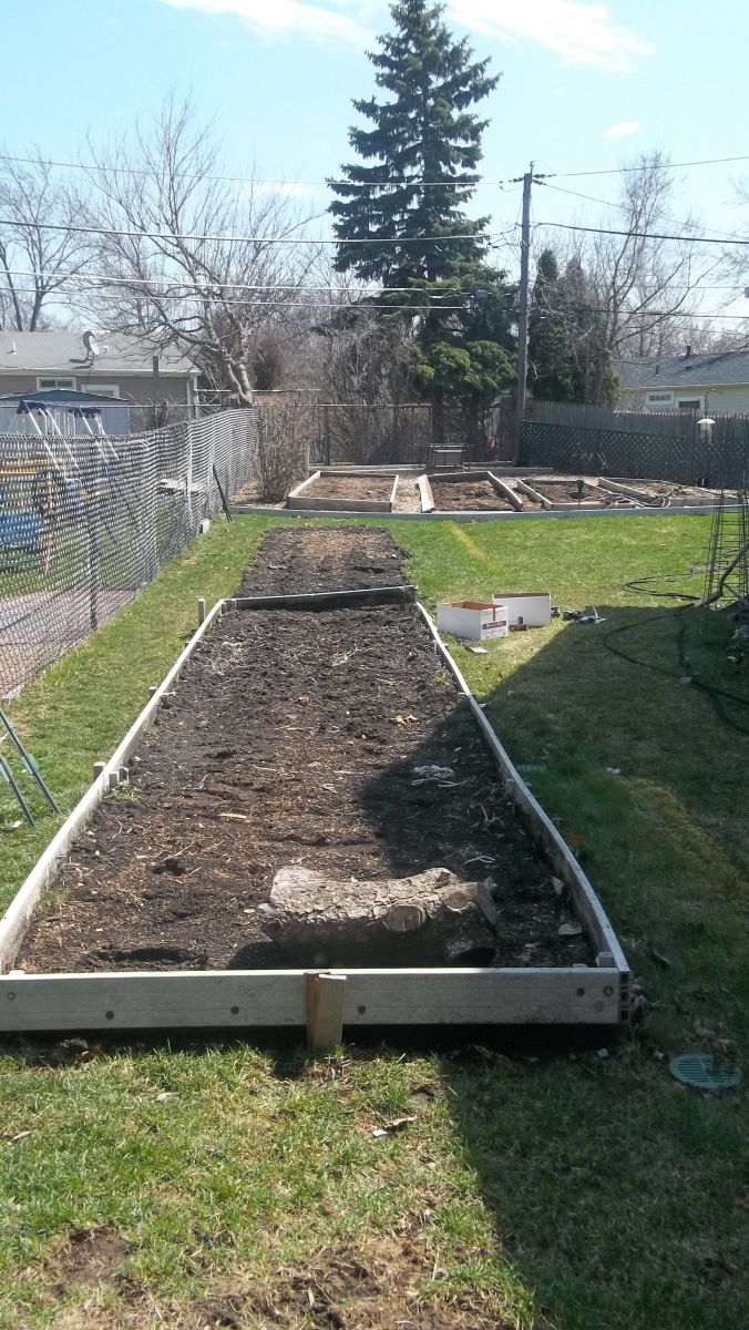 25 foot raised bed garden